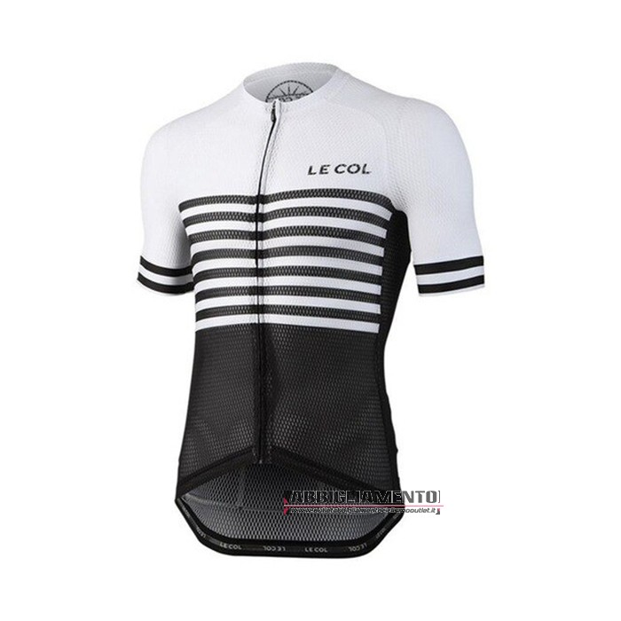 Abbigliamento Le Col Manica Corta e Pantaloncino Con Bretelle 2021 Nero Bianco - Clicca l'immagine per chiudere